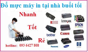Đổ mực máy in buổi tối